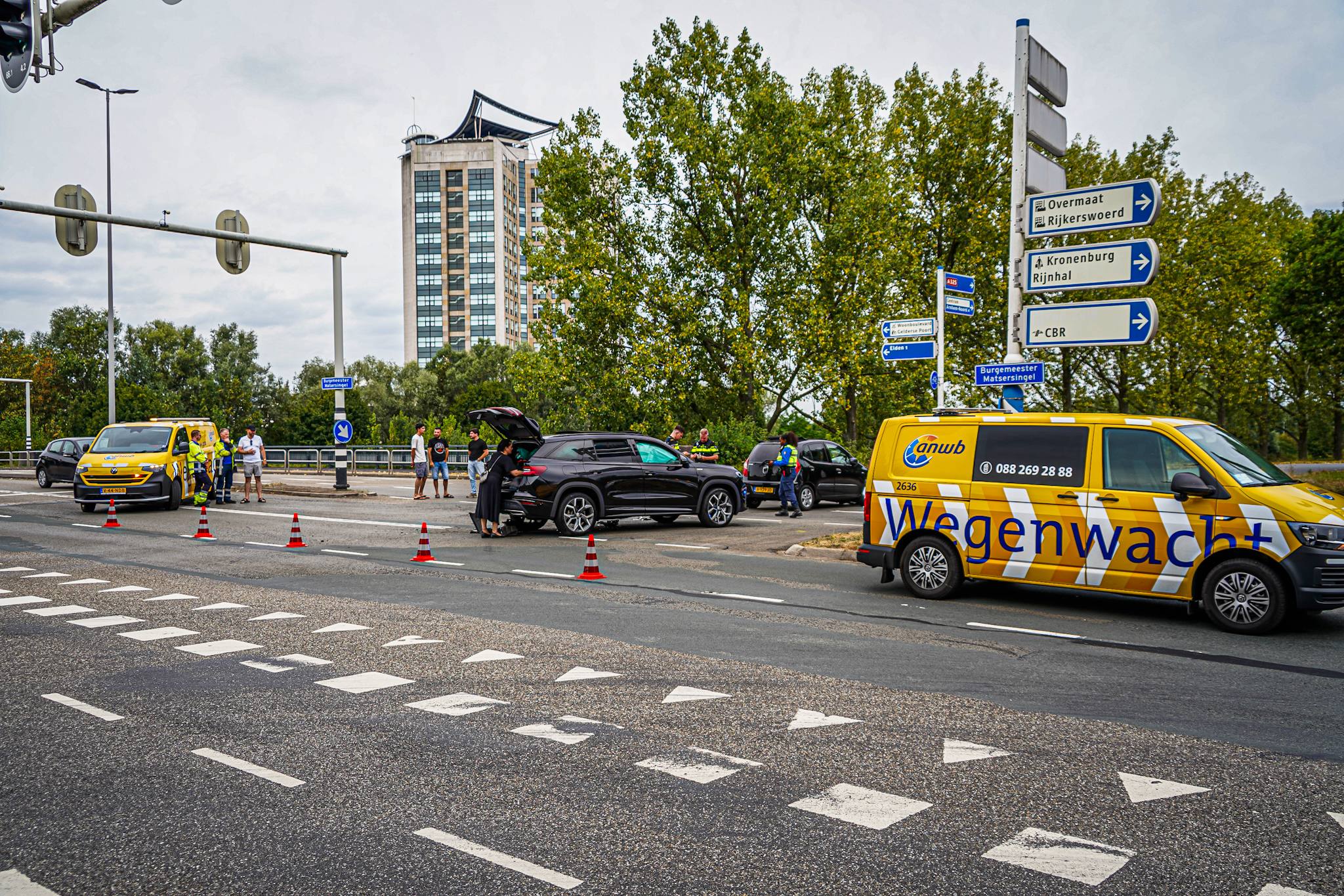 Aanrijding zorgt voor flinke verkeershinder