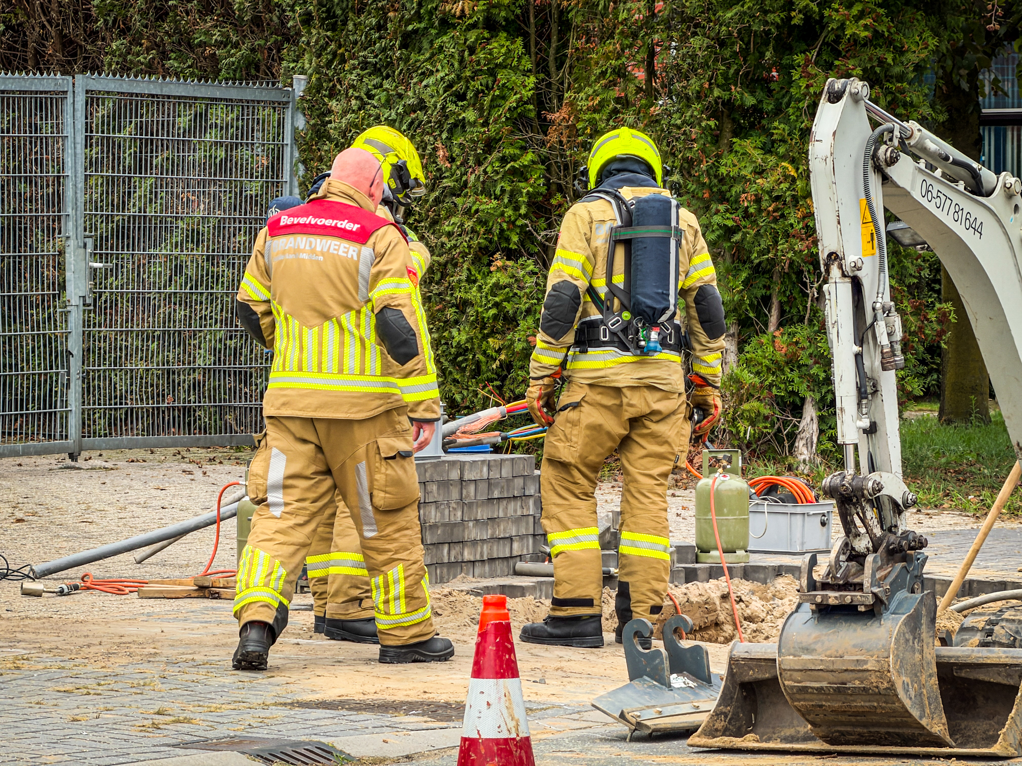 Mogelijk gevaarlijke stof vrijgekomen tijdens werkzaamheden - foto