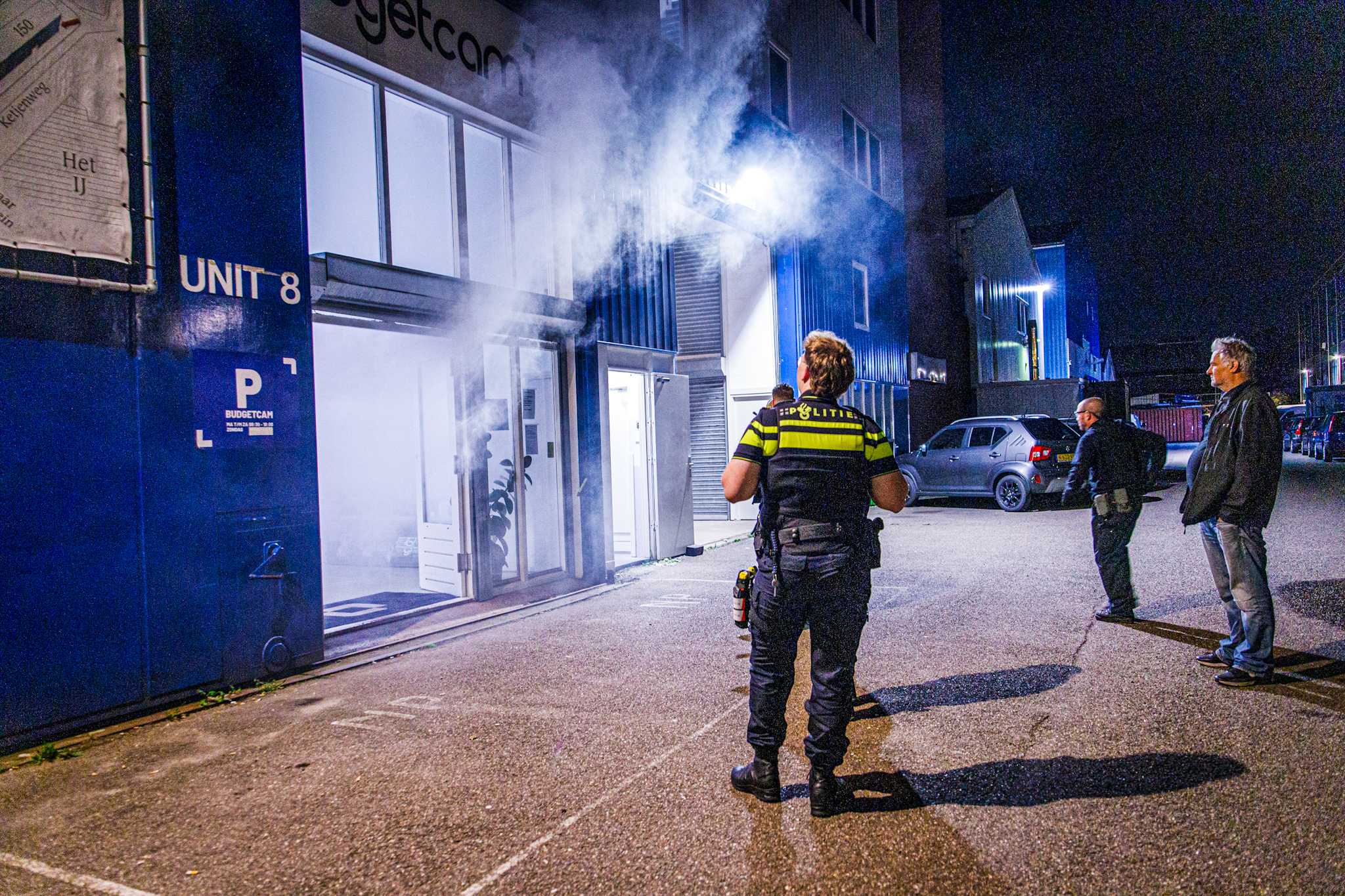 Mistgenerator vult cameraverhuurbedrijf na mogelijk inbraakalarm - foto